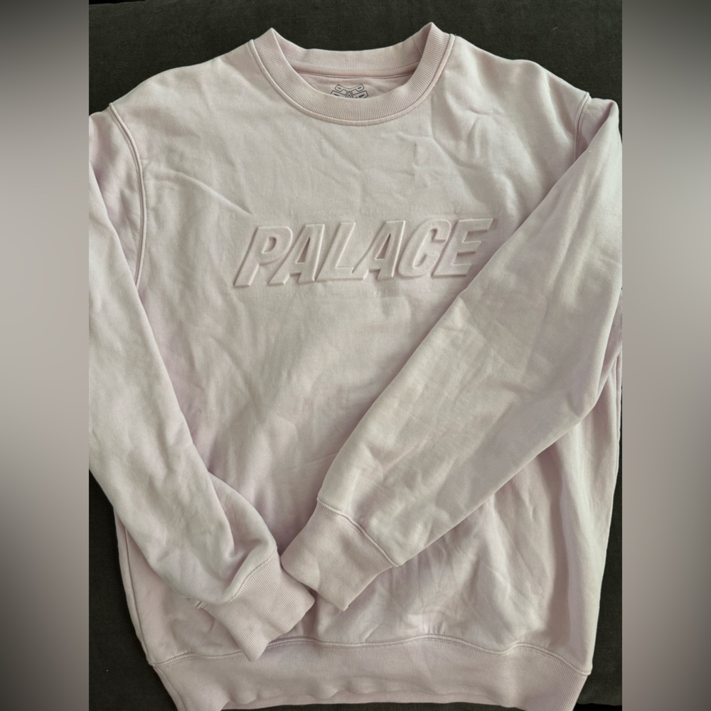 PALACE Soft Pink Crewneck Sweatshirt